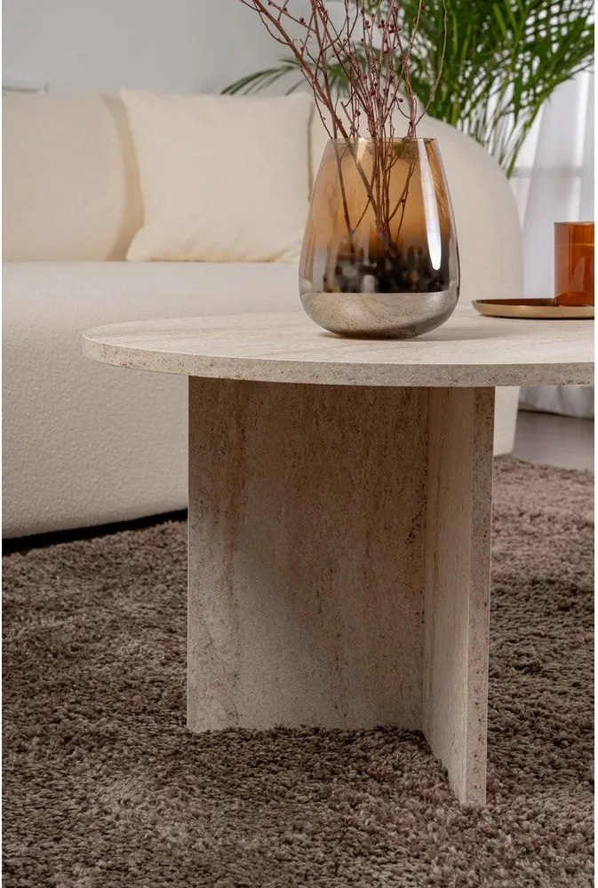 Béžový pololesklý konferenčný stolík 60x119 cm Sable – Kalune Design