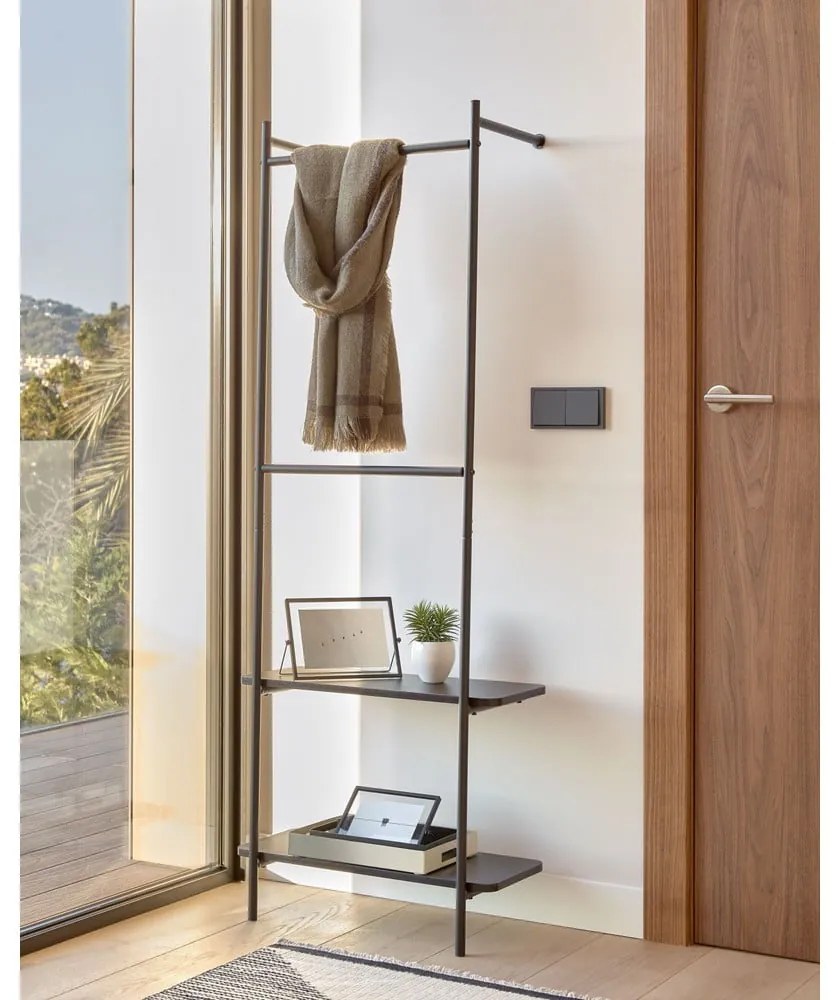 Čierny nástenný kovový set do predsiene Kave Home Galatia