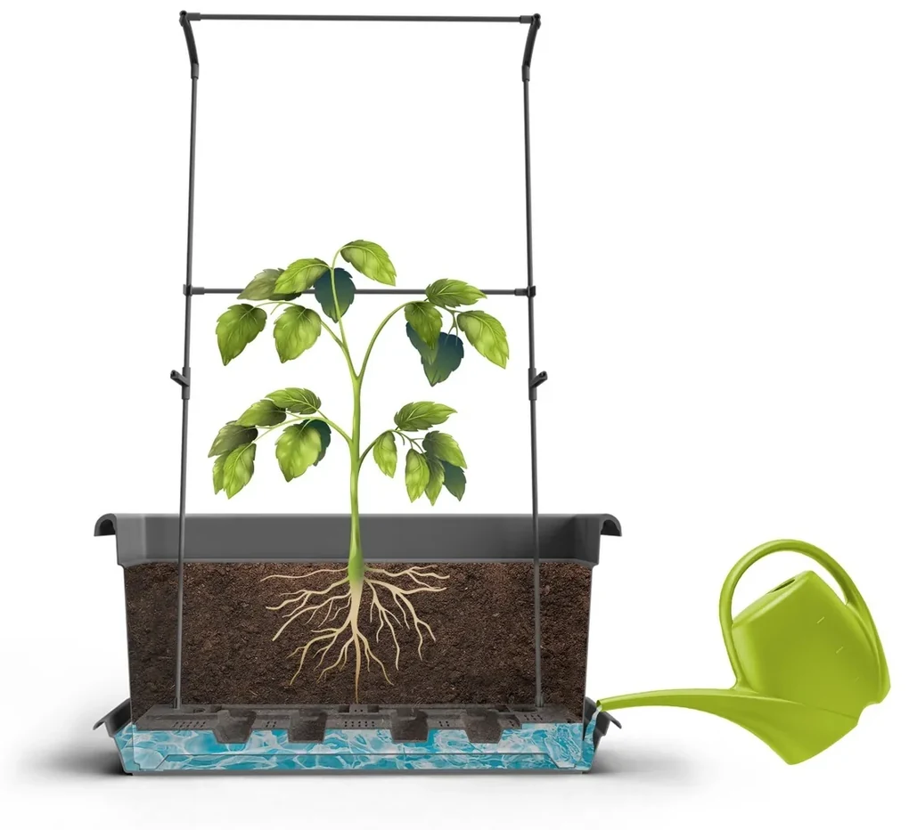 Gardenico Veľkoobjemový truhlík Magnus terakota, 80 cm, 80 cm