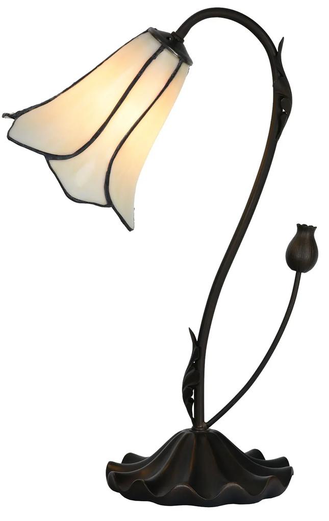 Stolová lampa v tvare kvetu Tiffany Cloches - Ø 17*43 cm E14/max 1*25W