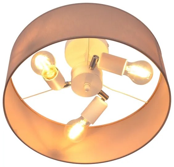 Luster na tyči ALBA 3xE27/15W/230V ružová