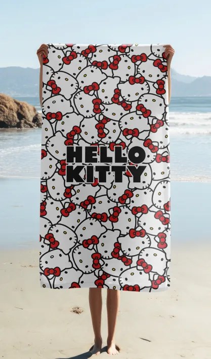 Jerry Fabrics Bavlnená froté osuška 70x140 cm - Hello Kitty