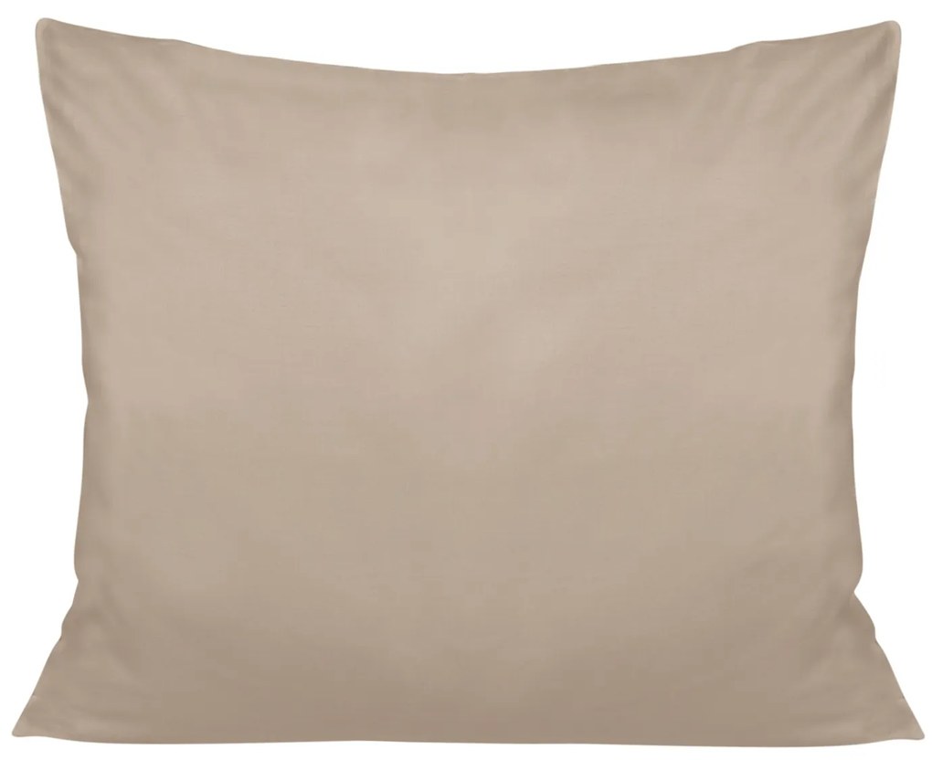 SATÉNOVÁ OBLIEČKA NA VANKÚŠ 50X70 CM TMAVOBÉŽOVÁ