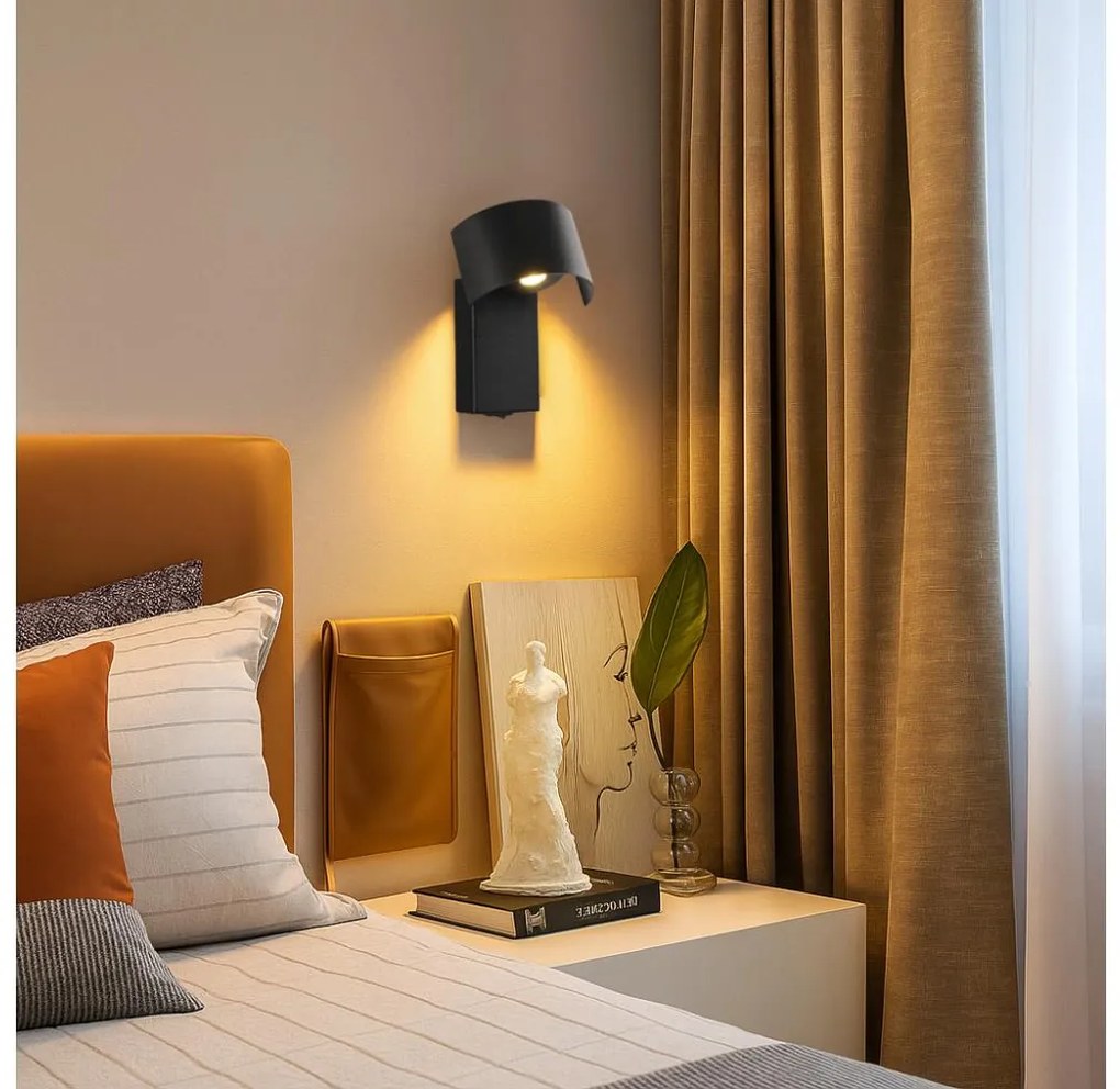 Brilagi - LED Nástenná lampa VASTO LED/3W/230V čierna