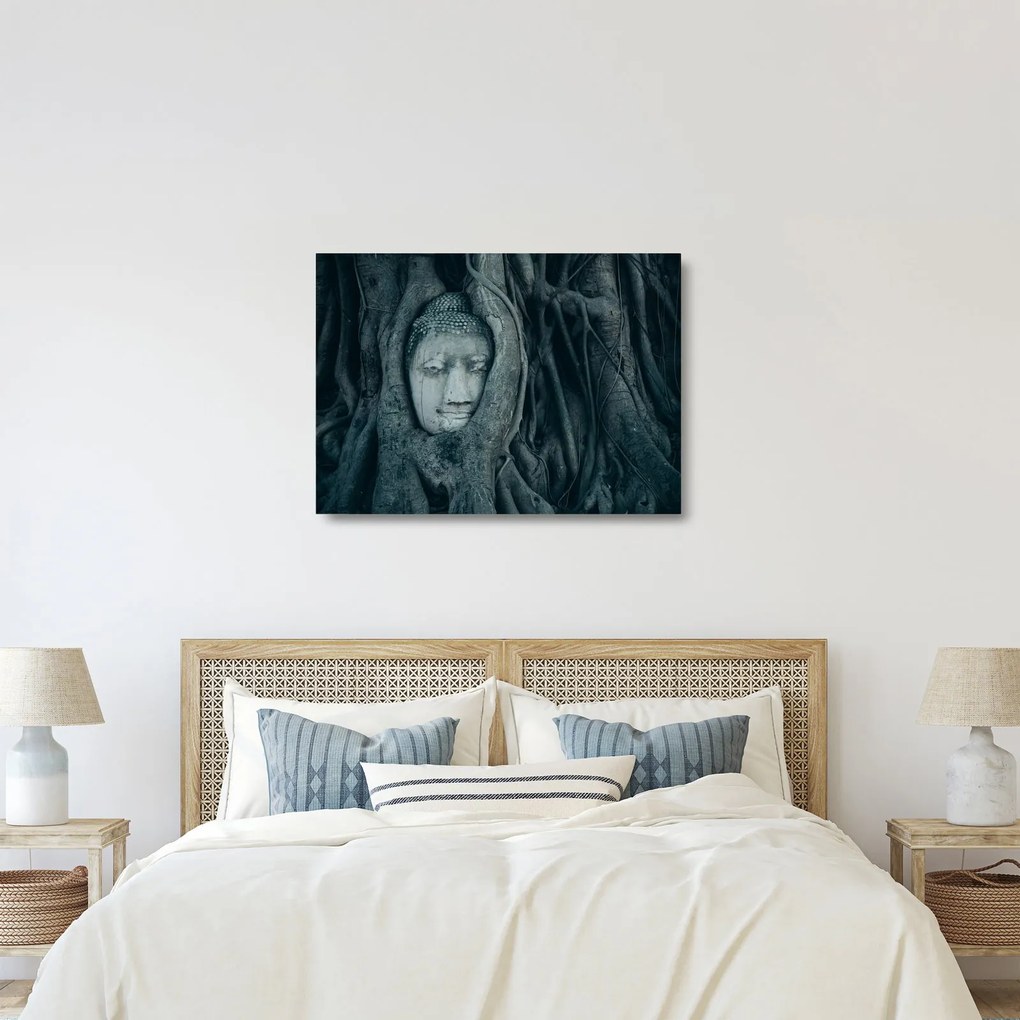 Sklenený obraz - Thajská tvár (70x50 cm)