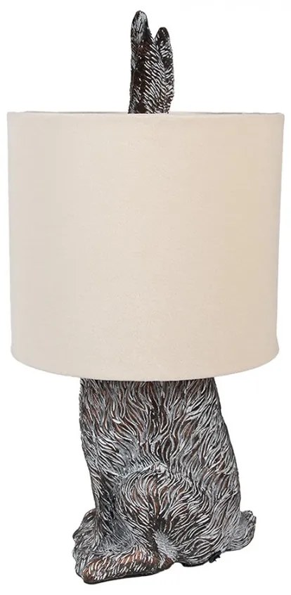 Brown & Beige RABBIT nočná lampa