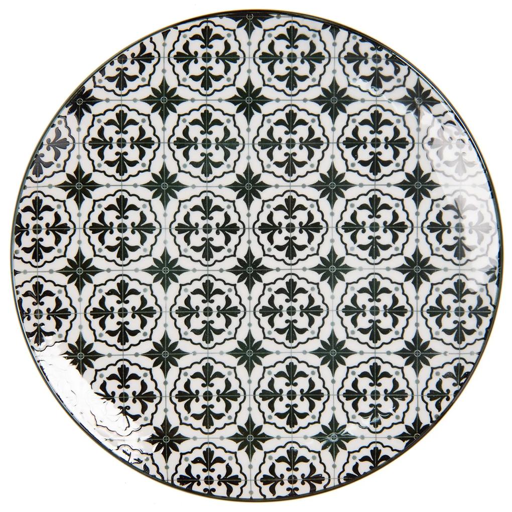 Čierny dezertný tanier Blackor - Ø 21 cm