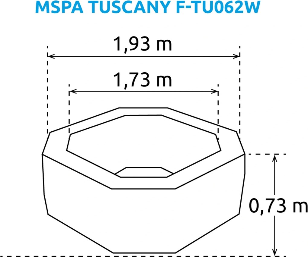 Mspa | Vírivý bazén MSPA Tuscany F-TU062W | 11400279