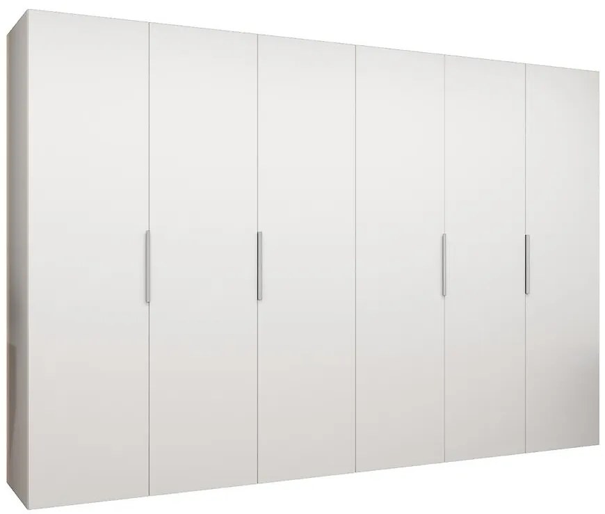 Skriňa Marbella I 300 biela/strieborný