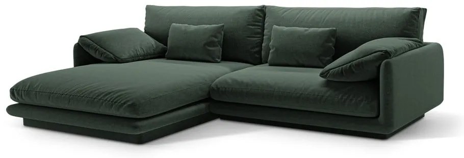Tmavozelená rohová pohovka (ľavý roh) Torino – Micadoni Home