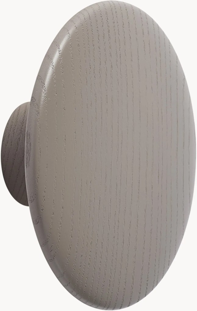 Nástenný háčik z dubového dreva Dots, Ø 13 cm