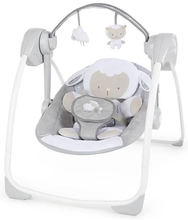 Ingenuity - Detská hojdačka s melódiou CUDDLE LAMB 4xLR14 AG0367