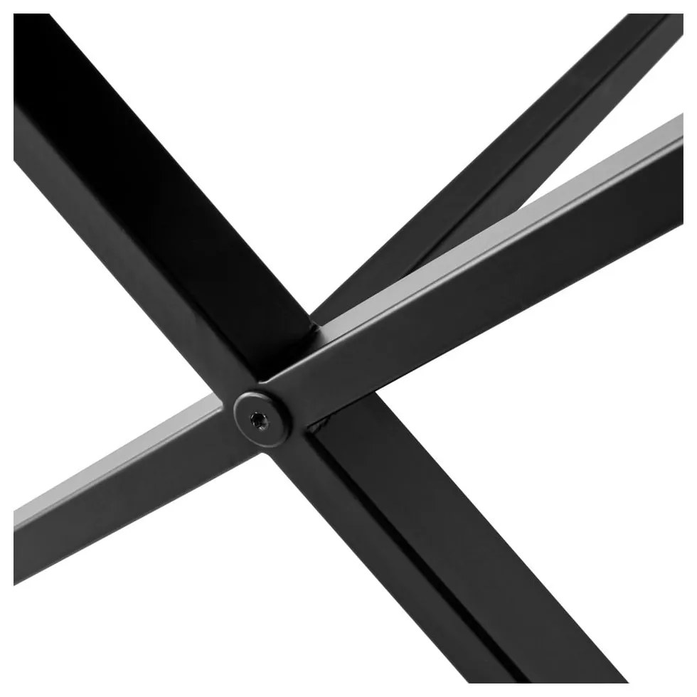 Čierny rozkladací jedálenský stôl s čiernou doskou 90x165 cm Meza – Hammel Furniture