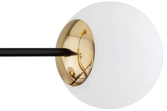 Argon 5041 - Luster na tyči CAMERON 8xE27/15W/230V mosadz/čierna