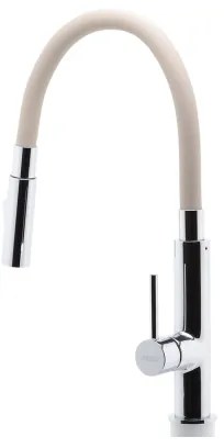 FERRO - Drezová batéria s flexibilným ramienkom lesklý chróm/béžová