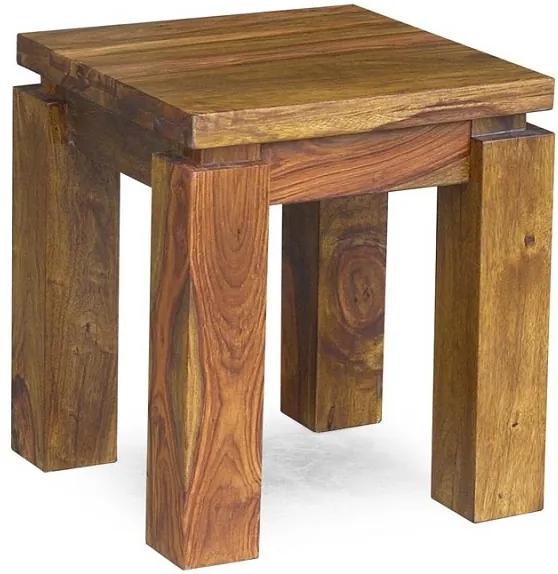 Bighome - DAKOTA Príručný stolík 40x40 cm, palisander