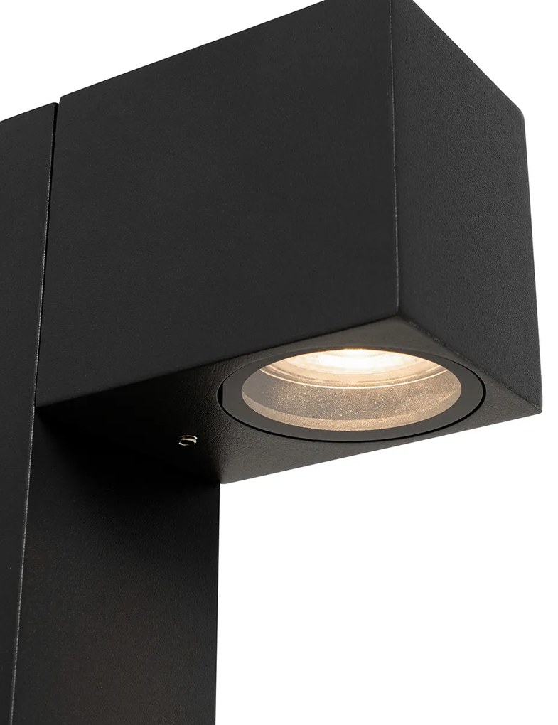 Priemyselná stojaca vonkajšia lampa čierna 80 cm IP44 - Baleno