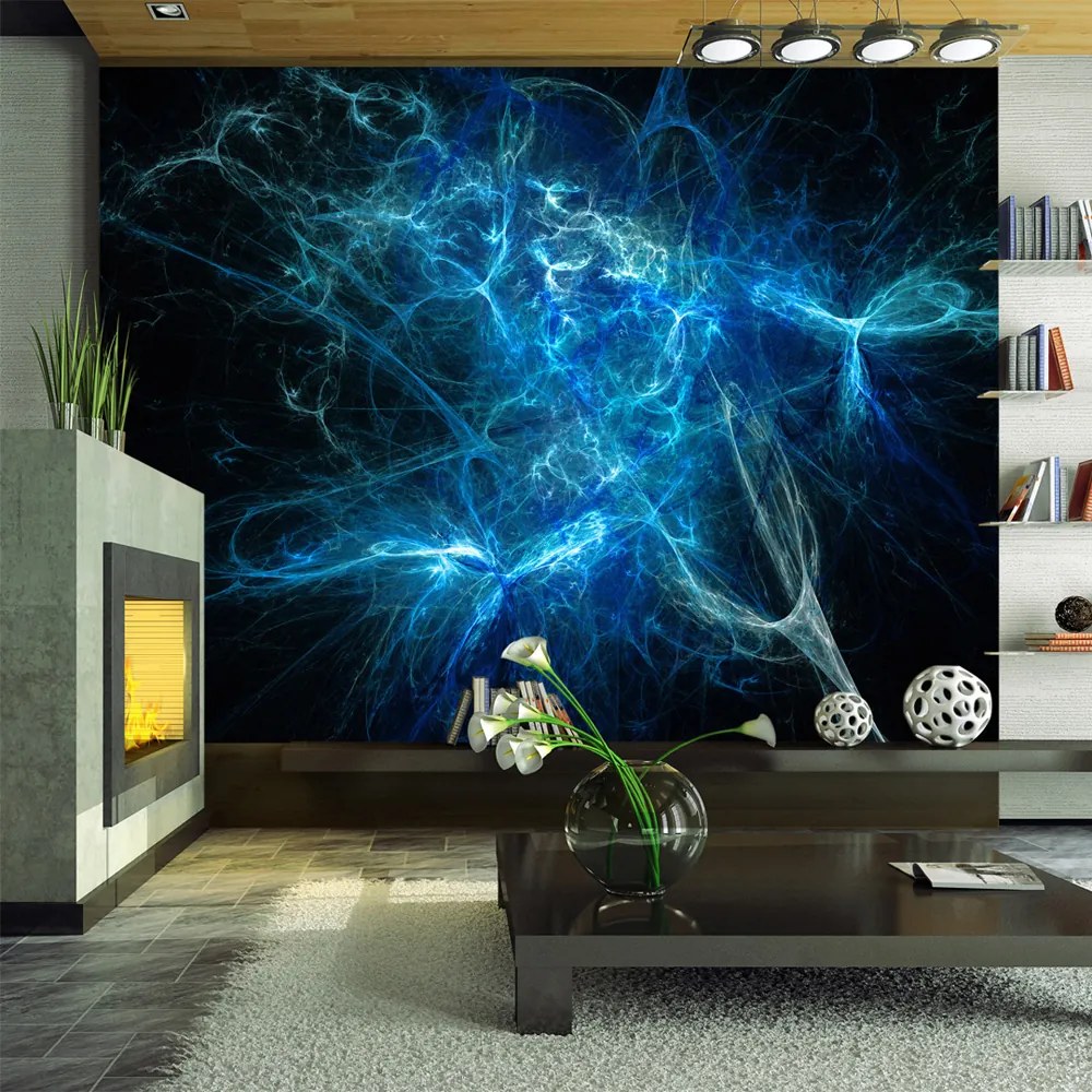 Artgeist Fototapeta - Blue lightning bolts Veľkosť: 400x309, Verzia: Standard