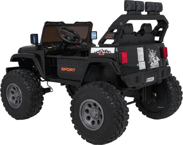Elektrické autíčko Extreme Sport 4x4 čierne