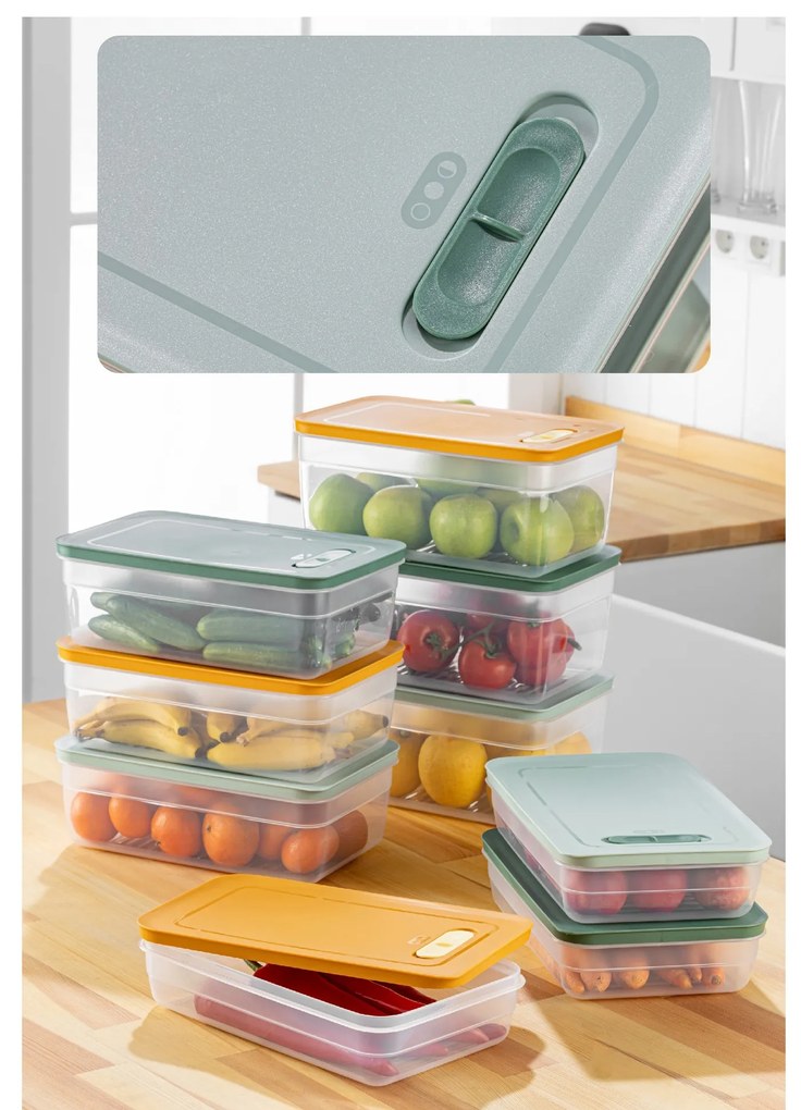 Súprava 9 ks HULU potravinových boxov vo viacerých farbách