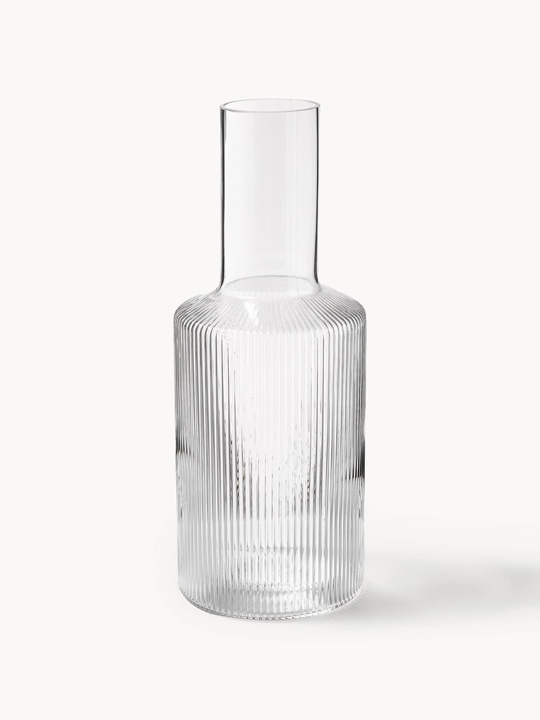 Ručne fúkaná karafa's reliéfnou štruktúrou Ripple, 1 l
