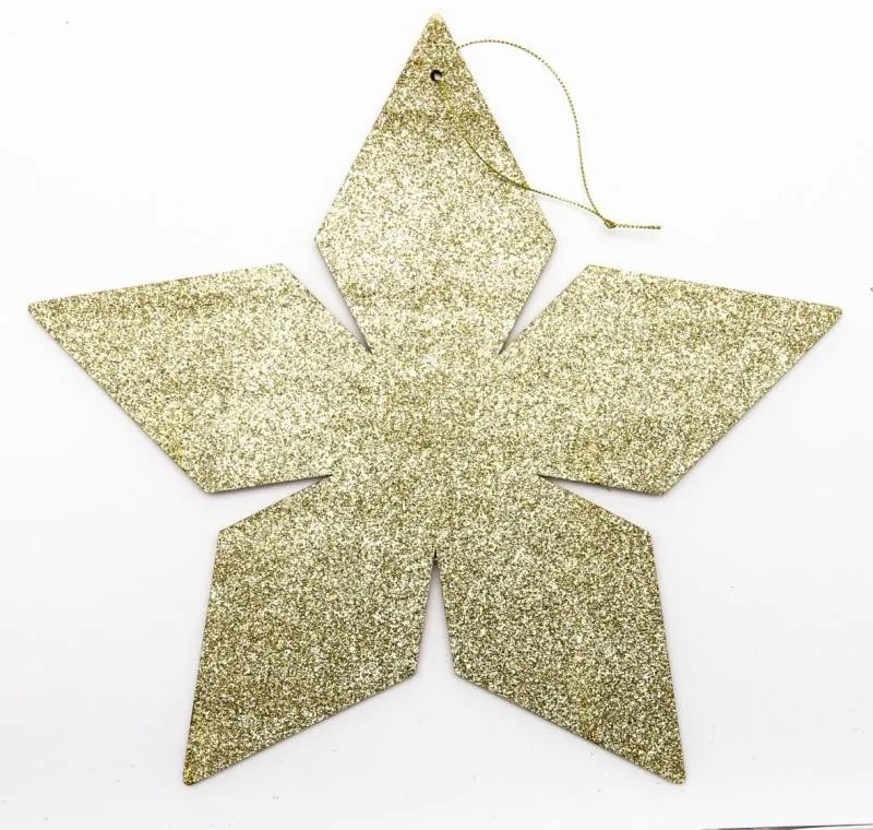 DECOLED Zlatá hvězda, 2D, 15 cm