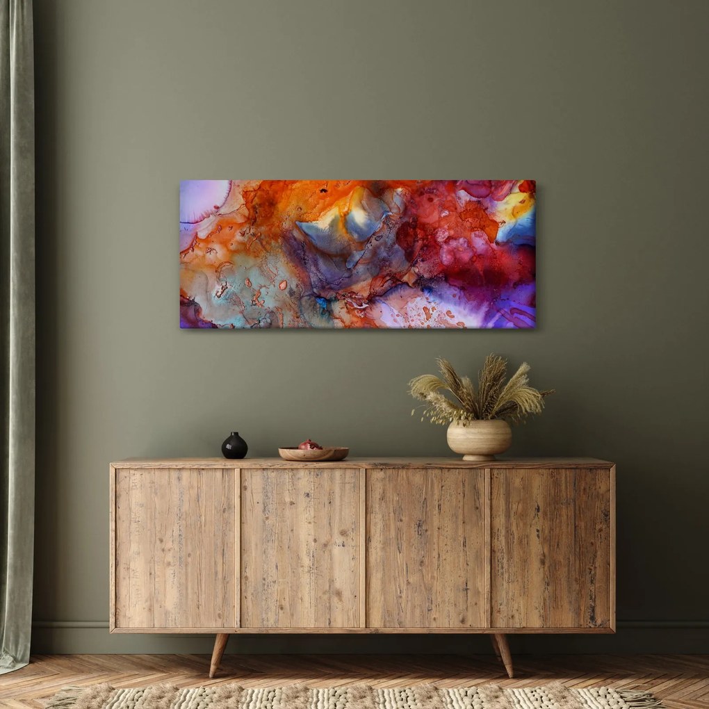 Obraz - Abstraktné atramentové umenie (120x50 cm)
