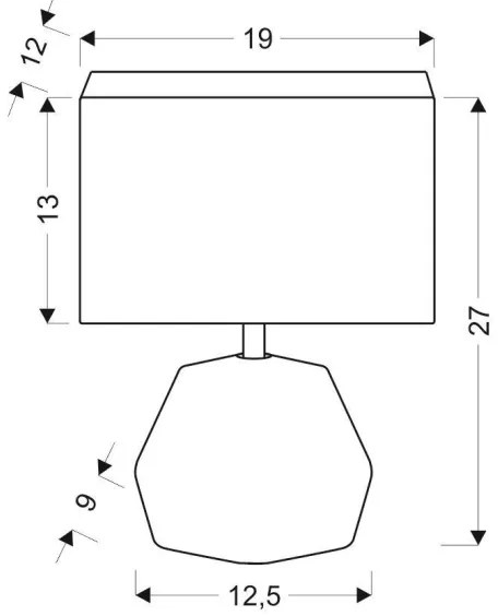 Stolná lampa ANIMI 1xE14/40W/230V šedá