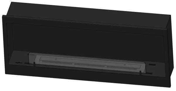 InFire - Vstavaný BIO krb 120x50 cm 3kW čierna