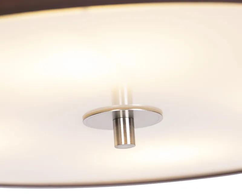 Vidiecka stropná lampa hnedá 50 cm - bubon