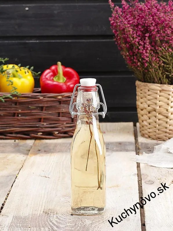 Hranatá fľaša swing s uzáverom 1000 ml