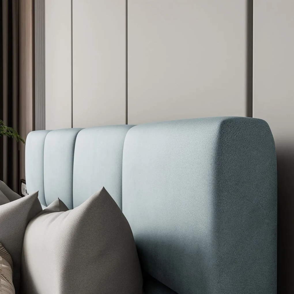 LUISI 160X200 ČALÚNENÁ POSTEĽ S ÚLOŽNÝM PRIESTOROM JASMINE 73