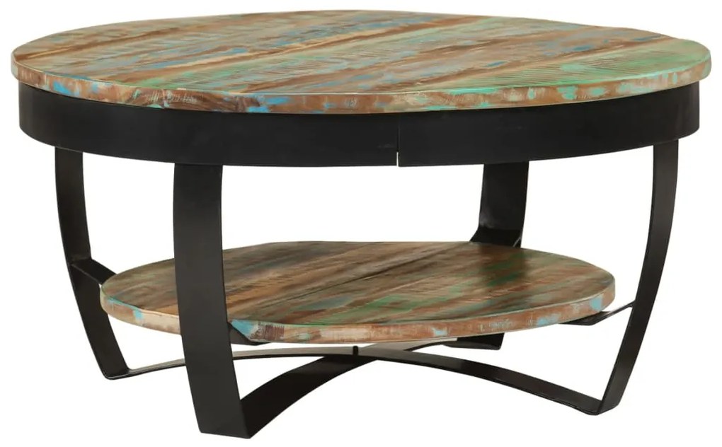 vidaXL Konferenčný stolík, recyklovaný masív 65x32 cm