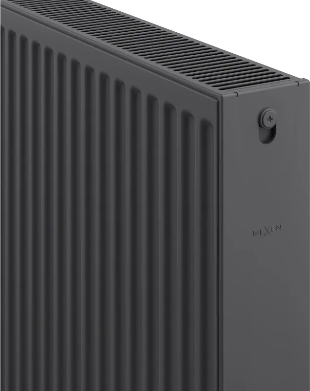 Mexen, panelový radiátor Mexen C22 500 x 800 mm, bočné pripojenie, 1140 W, antracit - W422-050-080-66
