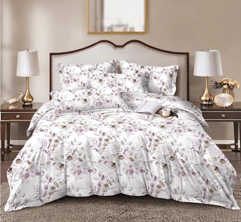 Obliečky z mikrovlákna FLORANY biele Rozmer obliečky: 70 x 90 cm | 140 x 220 cm