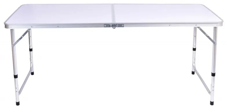 DAALO Skladací kempingový stôl FLOW 150x60 cm, biely