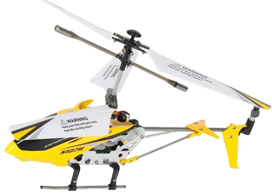 KIK Diaľkovo ovládaný vrtuľník Syma S107H 2,4 GHz RTF žltý | gyroskop, LED, 5 min letu