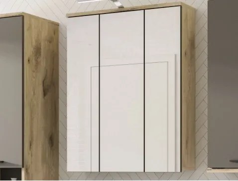 Kúpeľňová zrkadlová skrinka Mason, dub%