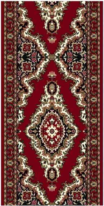 Alfa Carpets  Behúň na mieru TEHERAN T-102 red - šíre 120 cm