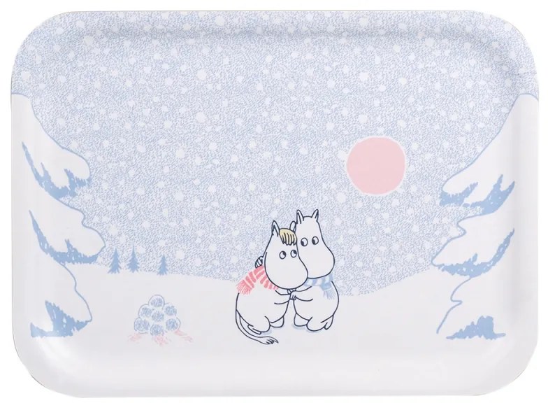 Podnos Moomin Let it snow 27x20cm