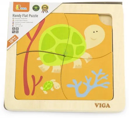 Puzzle na podložke Viga 50143 korytnačky