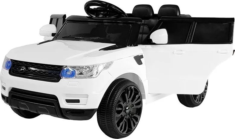 LEAN CARS Elektrické autíčko HL1638 s diaľkovým ovládaním, MP3 a LED svetlom biele