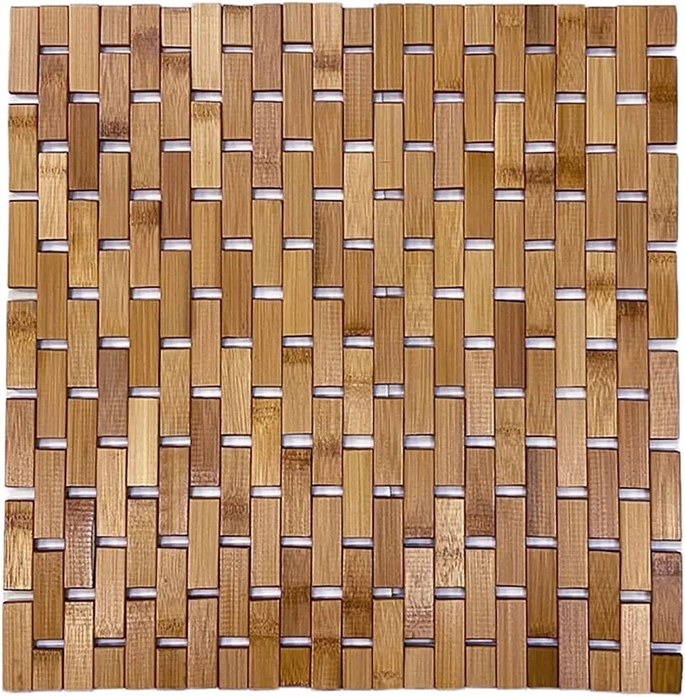 TENDANCE Predložka do kúpeľne Bambo Duckboard, 45x45 cm, hnedá