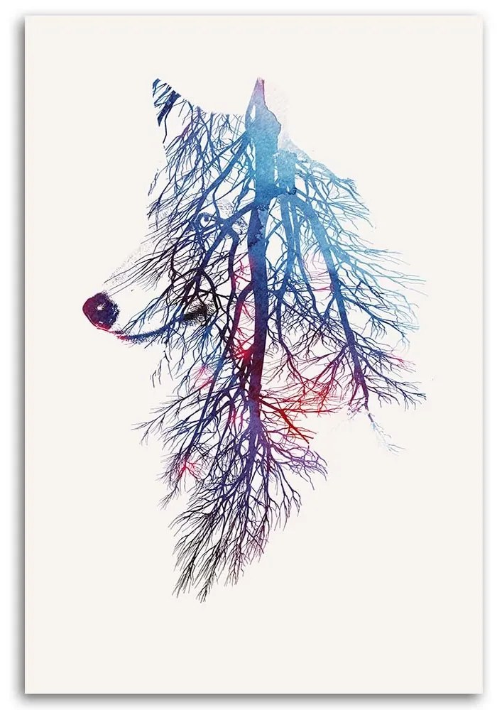 Gario Obraz na plátne Vlk a vetvy - Robert Farkas Rozmery: 40 x 60 cm