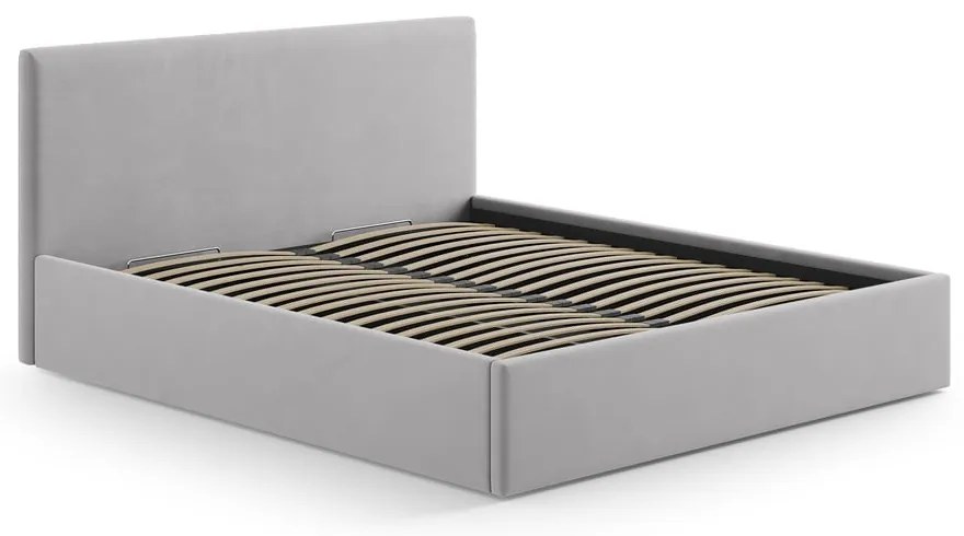 Svetlosivé čalúnené čelo postele 210,5x100 cm Remo – Micadoni