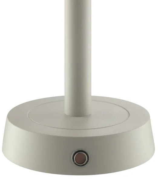 Brilliant - RAZOR dotyková stolná LED lampa, stmievateľná a nabíjateľná, LED/2,5W/5V 2700K IP44 sivá