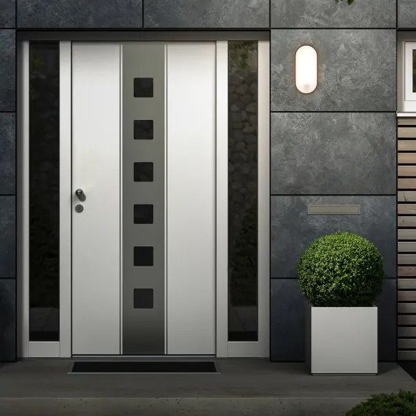 Brilo - LED vonkajšie nástenné svietidlo s pohybovým senzorom RUCH LED/12W/230V IP65 čierna