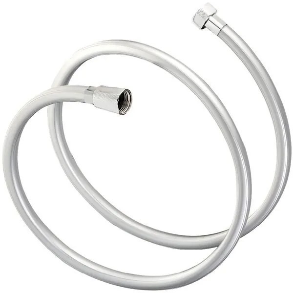 Sapho Sapho, QUADROFLEX plastová sprchová hadica, hladká, 150cm, hranatá, strieborná/chróm, 1208-13