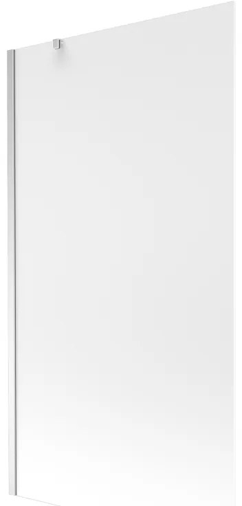 Mexen Next, vaňová zástena 1-krídlová 100 x 150 cm, fixné krídlo, 6 mm námraza sklo, chrómový profil, 895-100-000-00-30-01