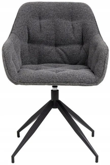 Otočné jídelní křeslo Brooke antracit